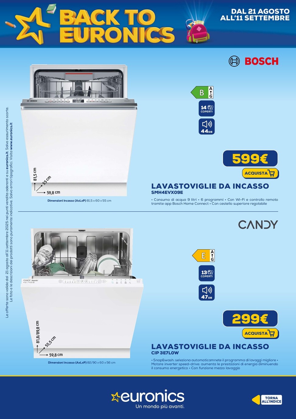 euronics - Volantino Euronics valido dal 21/08 al 11/09 - page: 36 euronics - Volantino Euronics valido dal 21/08 al 11/09 - page: 36