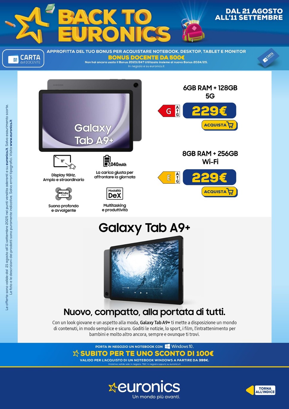 euronics - Volantino Euronics valido dal 21/08 al 11/09 - page: 10 euronics - Volantino Euronics valido dal 21/08 al 11/09 - page: 10
