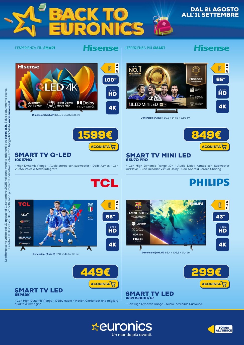 euronics - Volantino Euronics valido dal 21/08 al 11/09 - page: 15 euronics - Volantino Euronics valido dal 21/08 al 11/09 - page: 15