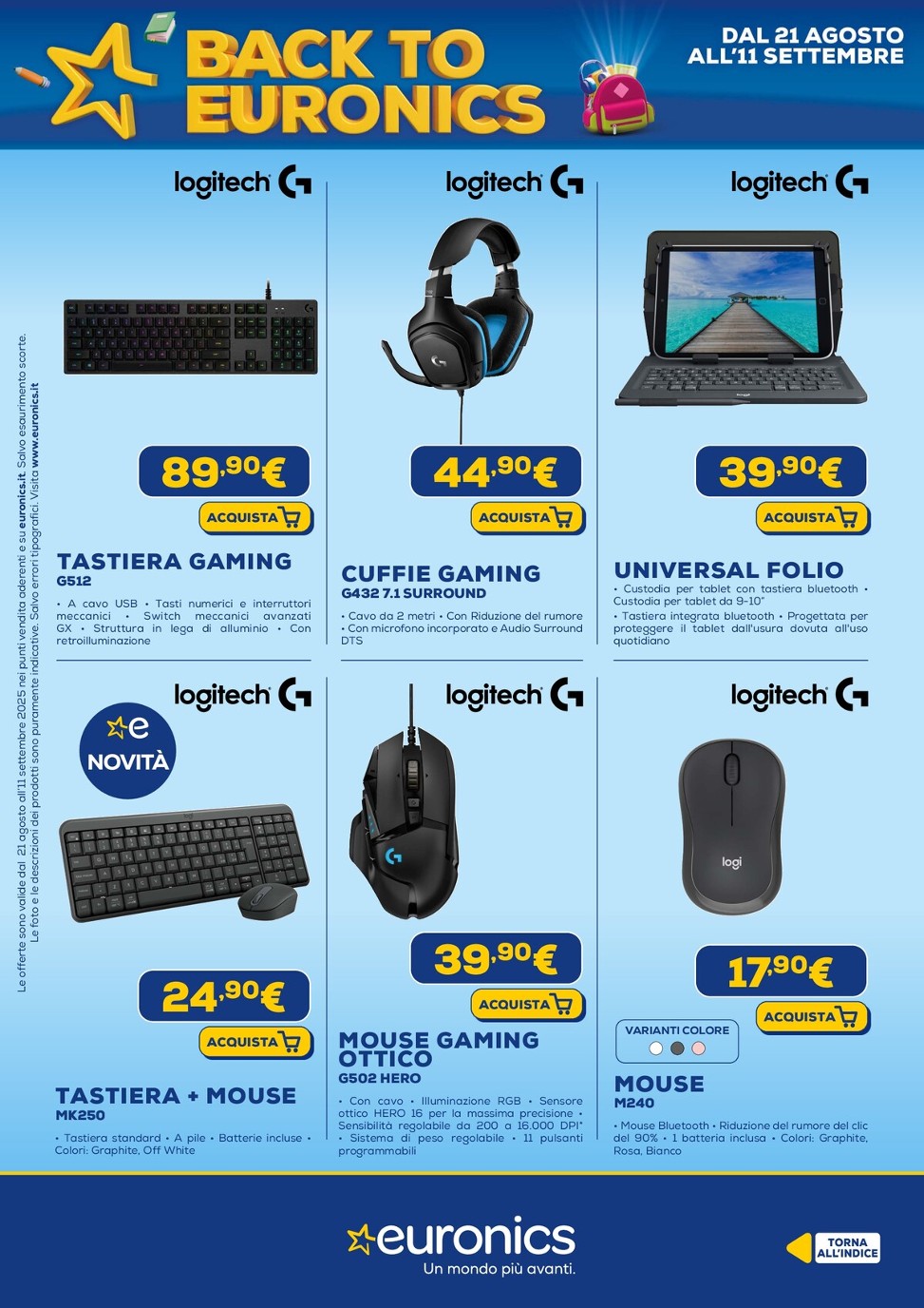 euronics - Volantino Euronics valido dal 21/08 al 11/09 - page: 56 euronics - Volantino Euronics valido dal 21/08 al 11/09 - page: 56