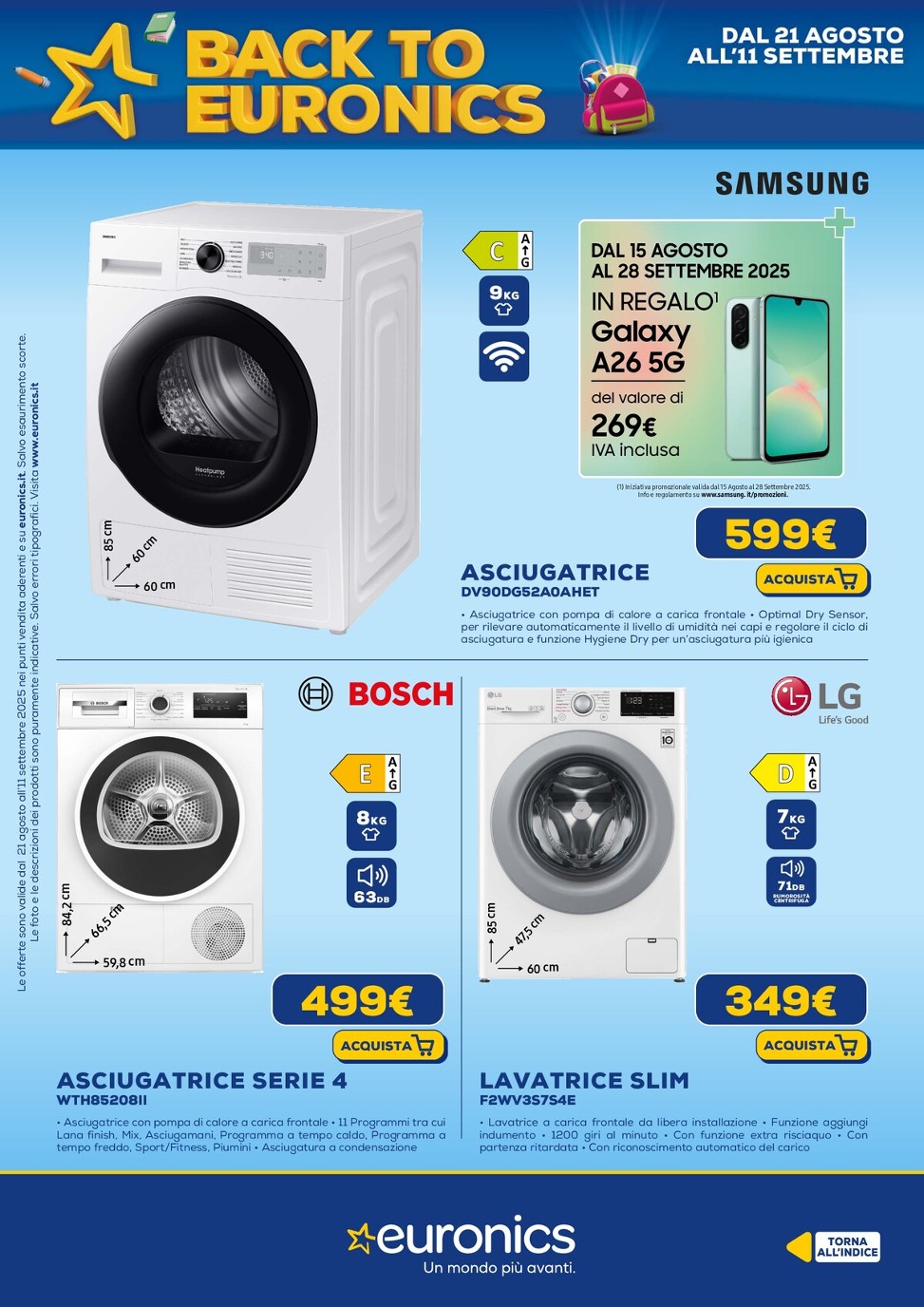 euronics - Volantino Euronics valido dal 21/08 al 11/09 - page: 32 euronics - Volantino Euronics valido dal 21/08 al 11/09 - page: 32