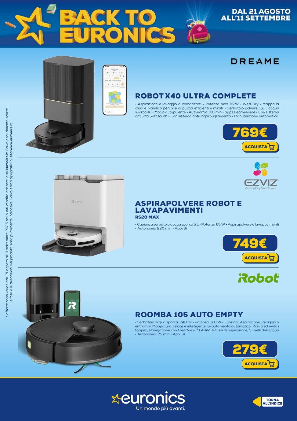 euronics - Volantino Euronics valido dal 21/08 al 11/09 - page: 39 euronics - Volantino Euronics valido dal 21/08 al 11/09 - page: 39