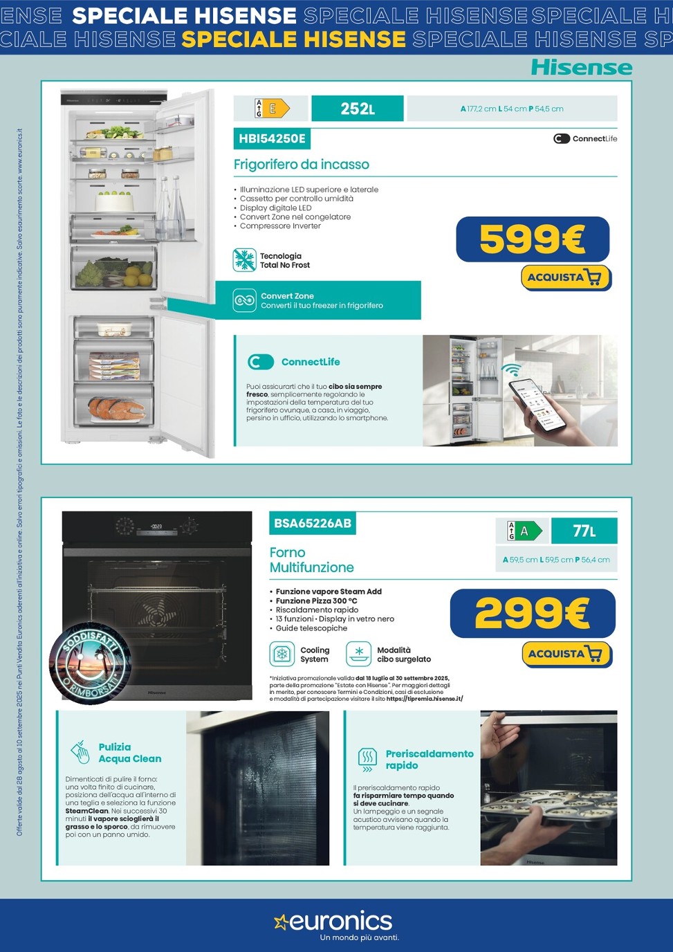euronics - Volantino Euronics - Speciale Hisense valido dal 28/08 al 10/09 - page: 2