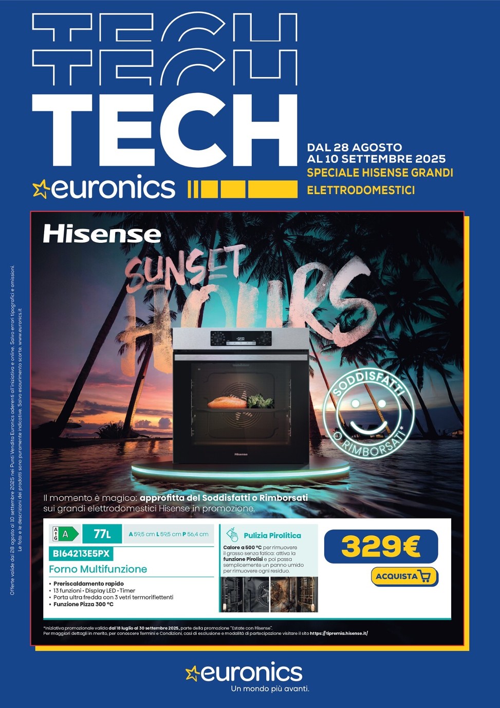 euronics - Volantino Euronics - Speciale Hisense valido dal 28/08 al 10/09