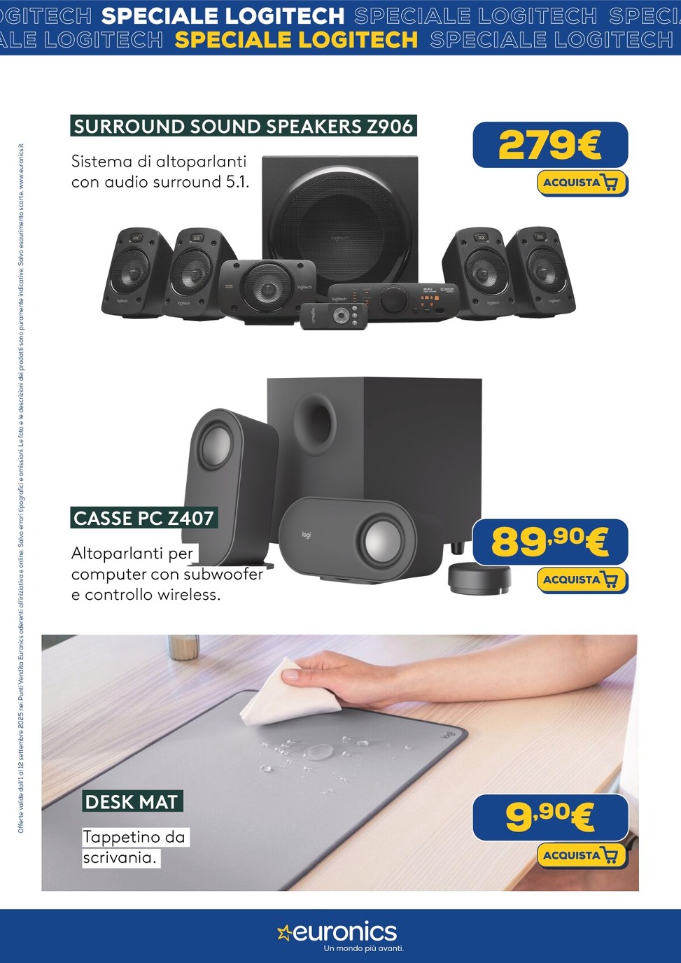 euronics - Volantino Euronics - Speciale Logitech valido dal 01/09 al 12/09 - page: 6