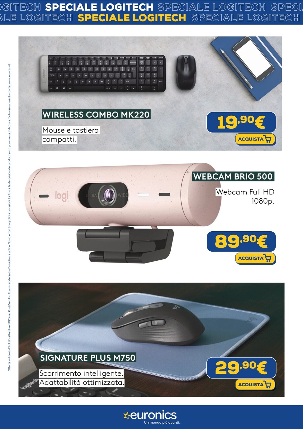 euronics - Volantino Euronics - Speciale Logitech valido dal 01/09 al 12/09 - page: 8