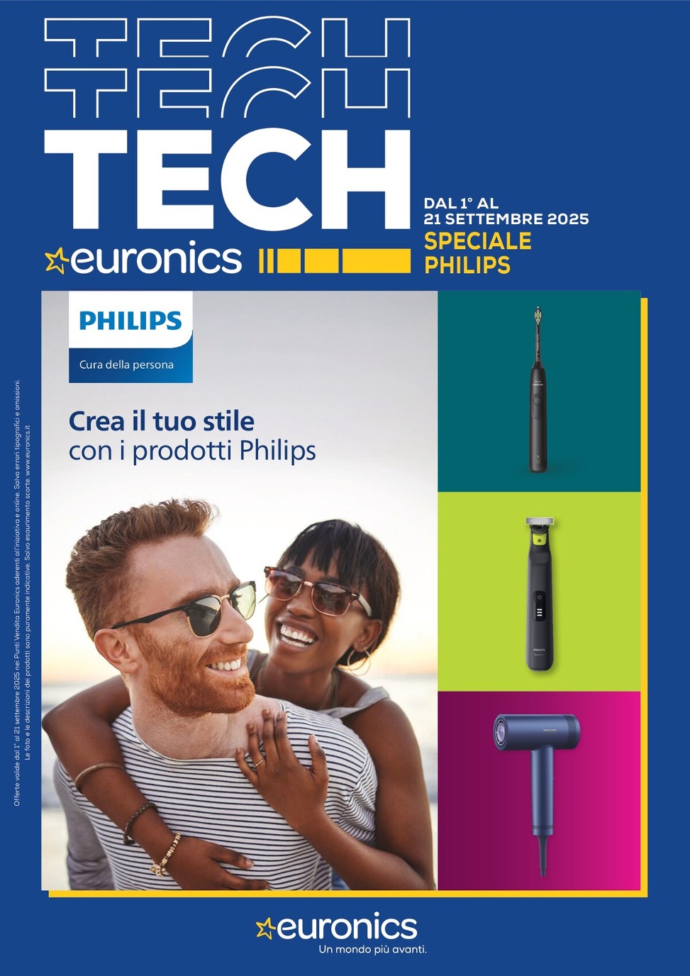 euronics - Volantino Euronics - Speciale Philips valido dal 01/09 al 21/09 - page: 1