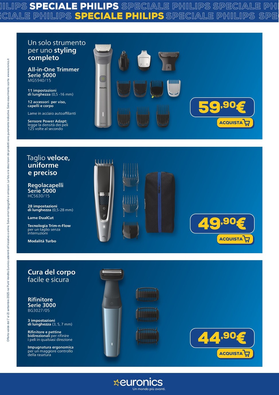 euronics - Volantino Euronics - Speciale Philips valido dal 01/09 al 21/09 - page: 8
