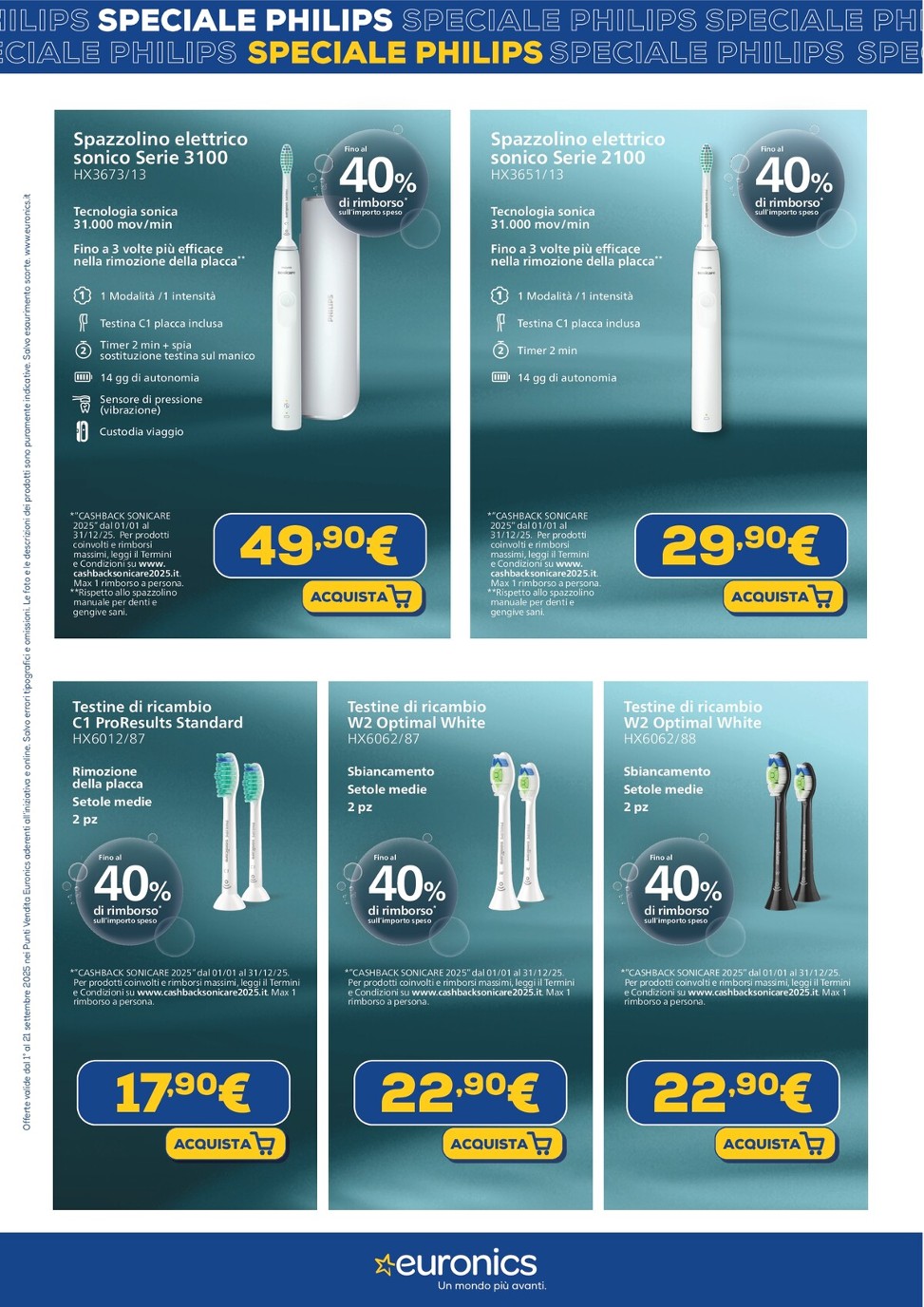 euronics - Volantino Euronics - Speciale Philips valido dal 01/09 al 21/09 - page: 3