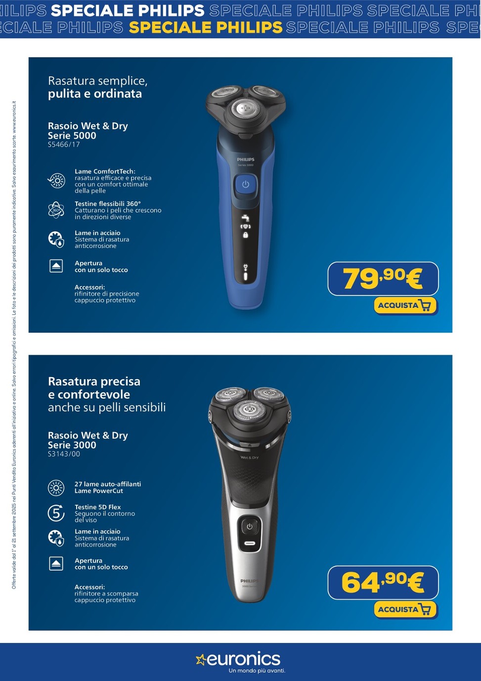 euronics - Volantino Euronics - Speciale Philips valido dal 01/09 al 21/09 - page: 6