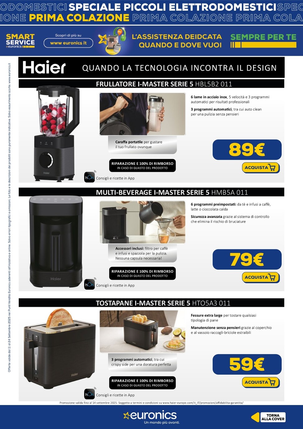 euronics - Volantino Euronics - Speciale Prima Colazione valido dal 11/09 al 24/09 - page: 13