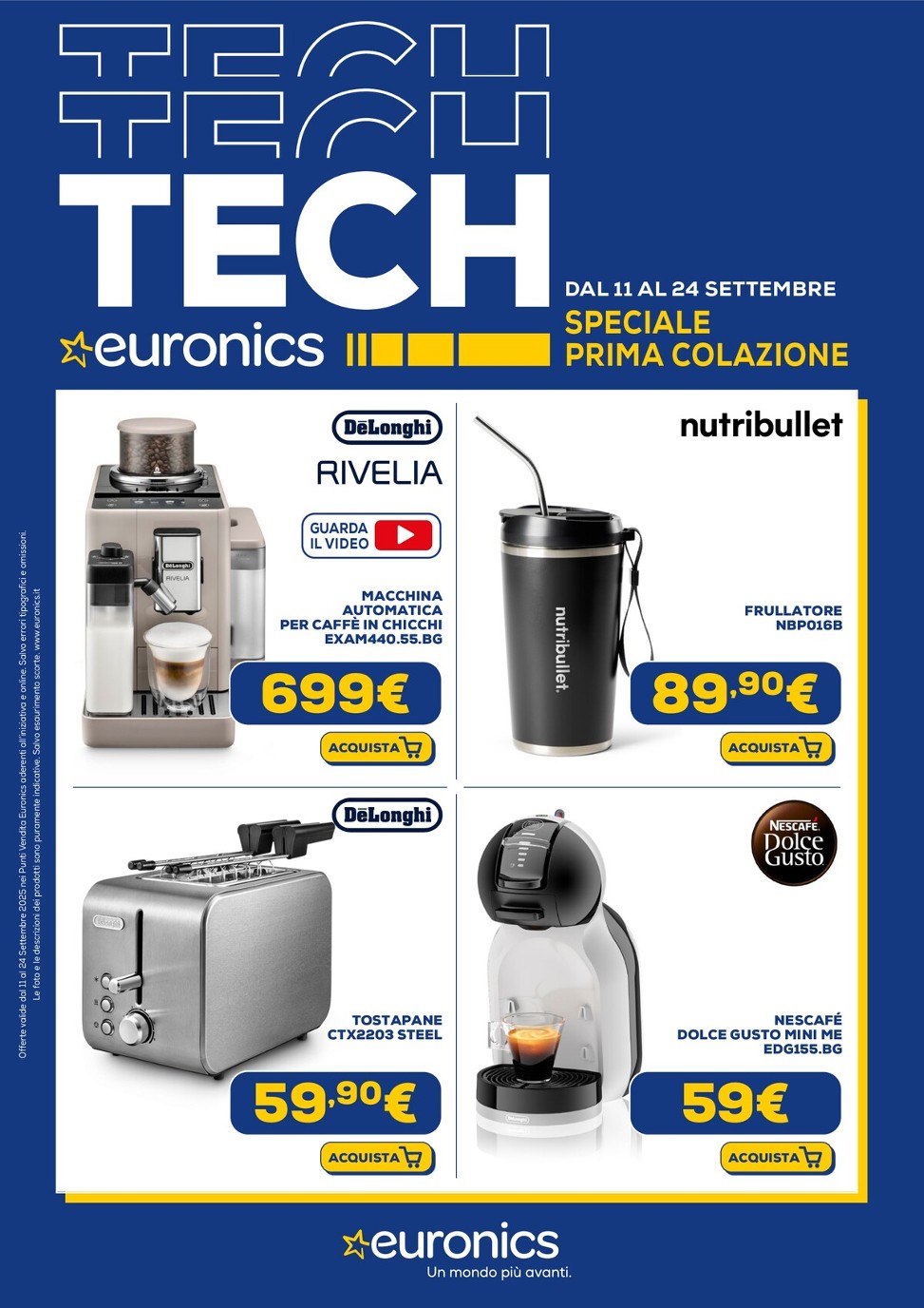 euronics - Volantino Euronics - Speciale Prima Colazione valido dal 11/09 al 24/09