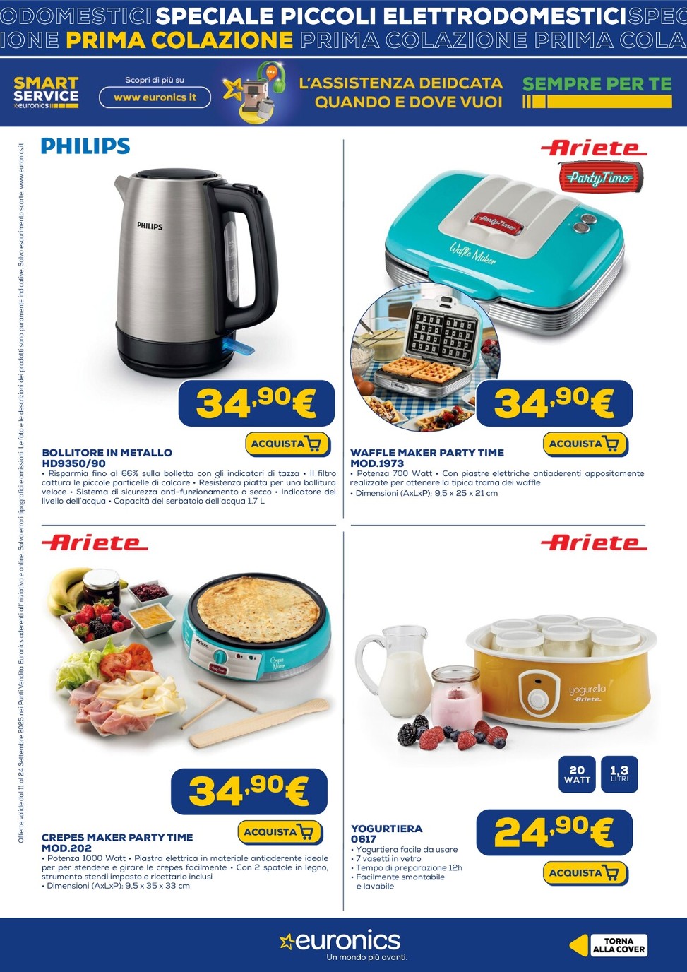 euronics - Volantino Euronics - Speciale Prima Colazione valido dal 11/09 al 24/09 - page: 18