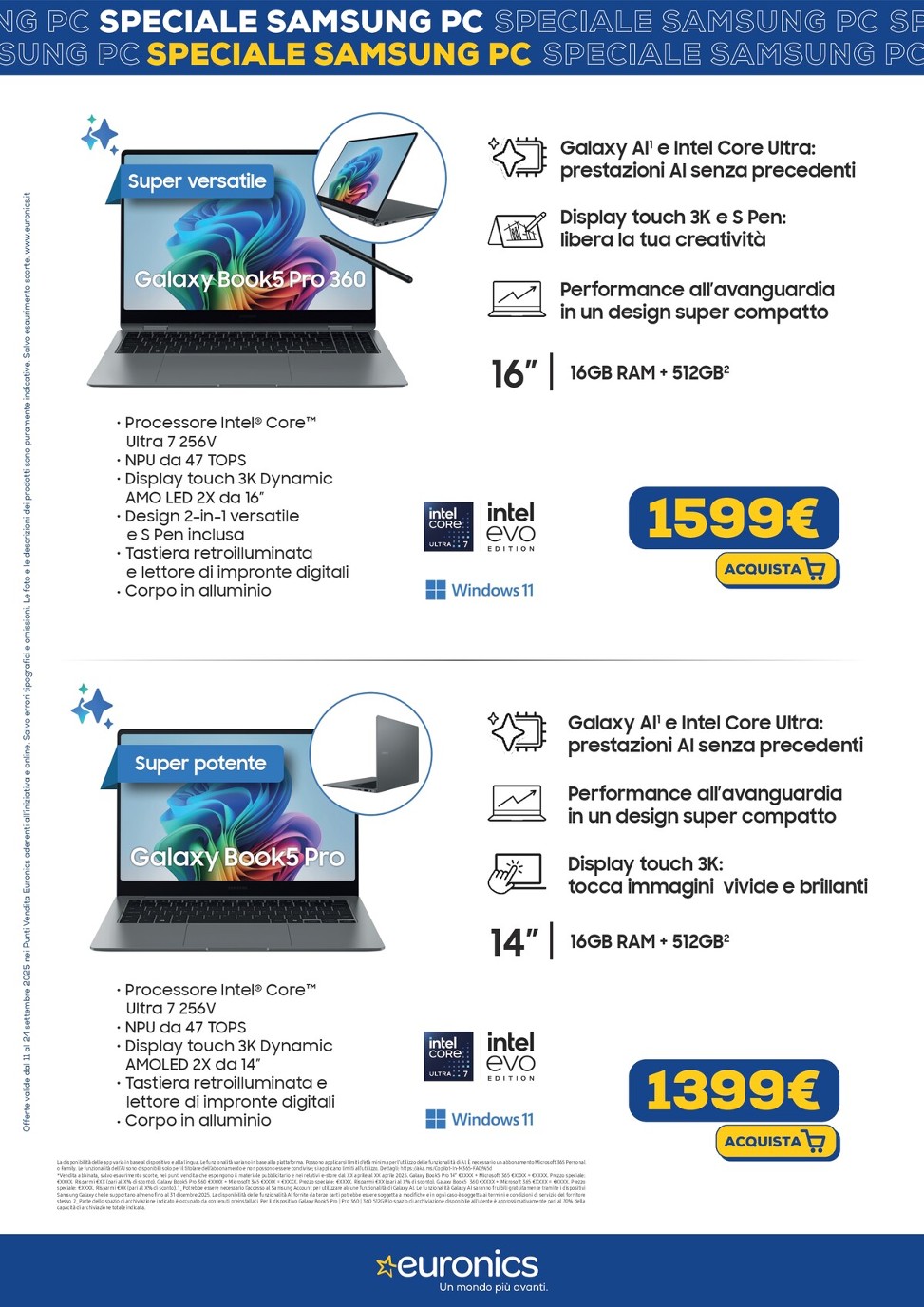 euronics - Volantino Euronics - Speciale Samsung Telefonia valido dal 11/09 al 24/09 - page: 3