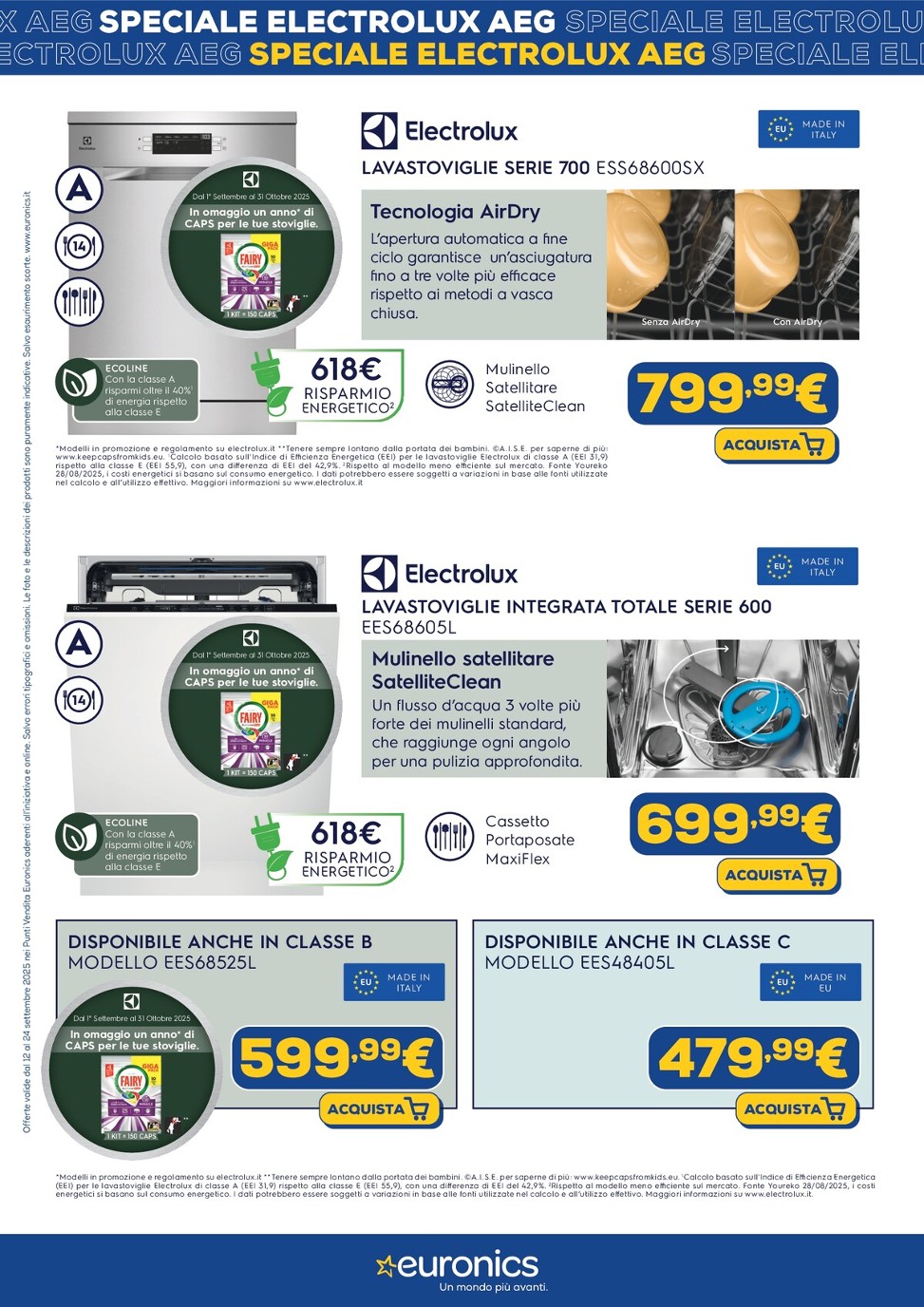 euronics - Volantino Euronics - Speciale Electrolux AEG valido dal 12/09 al 24/09 - page: 7