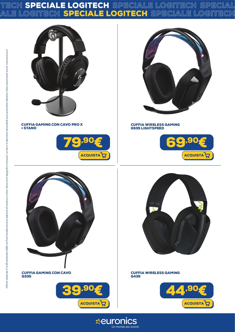 euronics - Volantino Euronics - Speciale Logitech valido dal 17/09 al 29/09 - page: 2