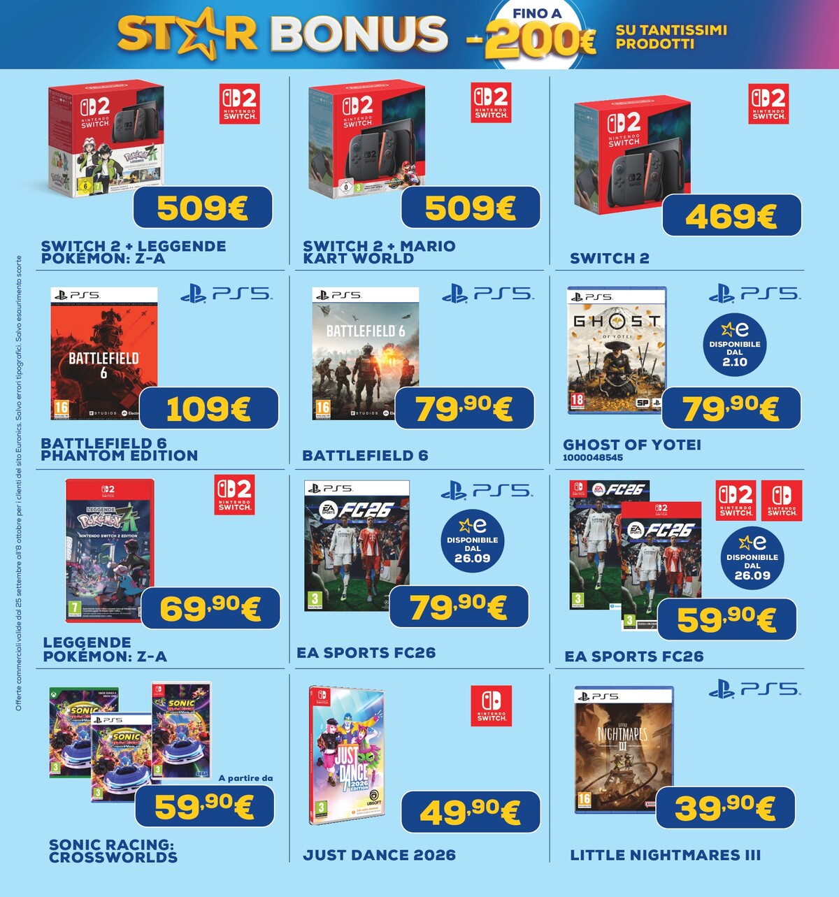 euronics - Volantino Euronics - Star Bonus valido dal 25/09 al 08/10 - page: 29