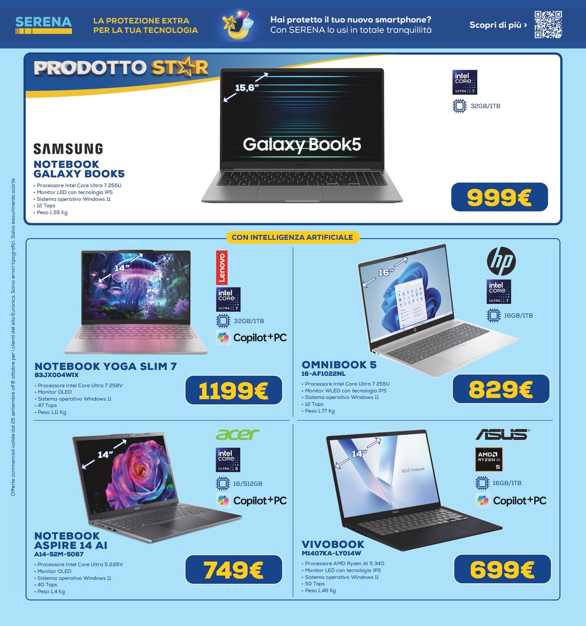 euronics - Volantino Euronics - Star Bonus valido dal 25/09 al 08/10 - page: 24