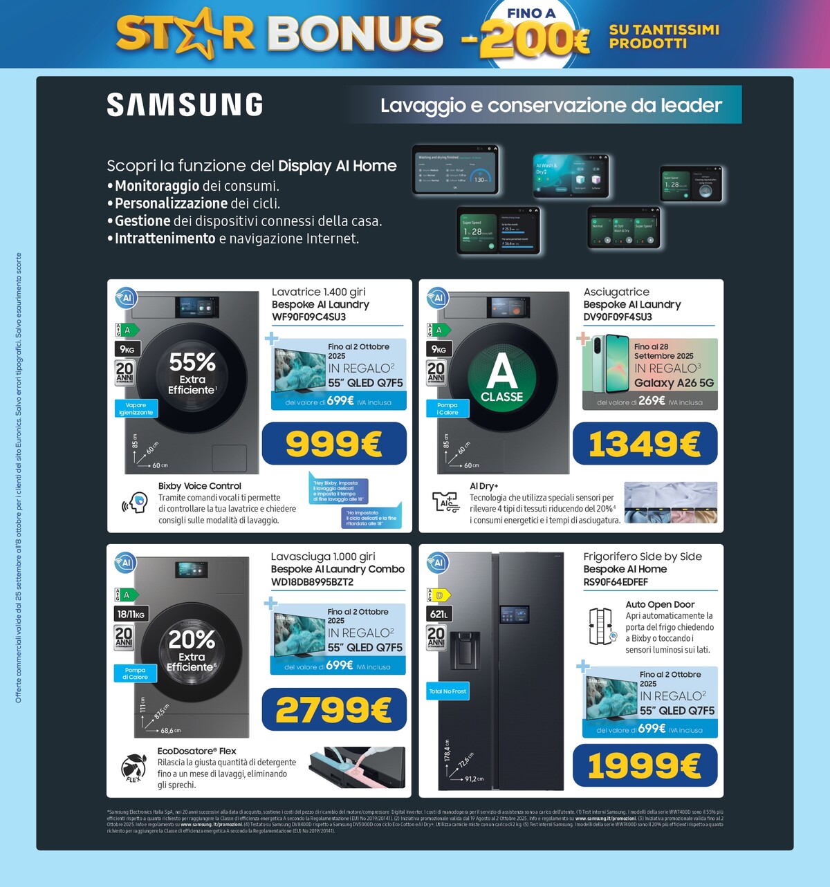 euronics - Volantino Euronics - Star Bonus valido dal 25/09 al 08/10 - page: 3