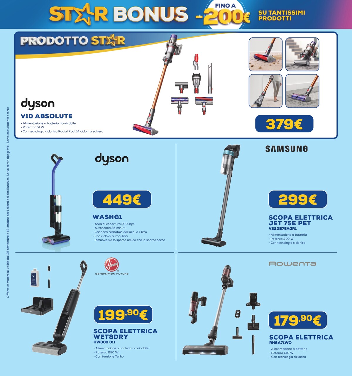 euronics - Volantino Euronics - Star Bonus valido dal 25/09 al 08/10 - page: 11