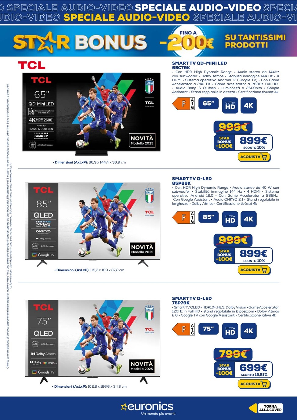 euronics - Volantino Euronics - Speciale Audio Video valido dal 25/09 al 08/10 - page: 10
