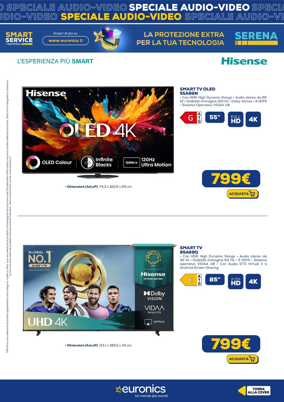 euronics - Volantino Euronics - Speciale Audio Video valido dal 25/09 al 08/10 - page: 8