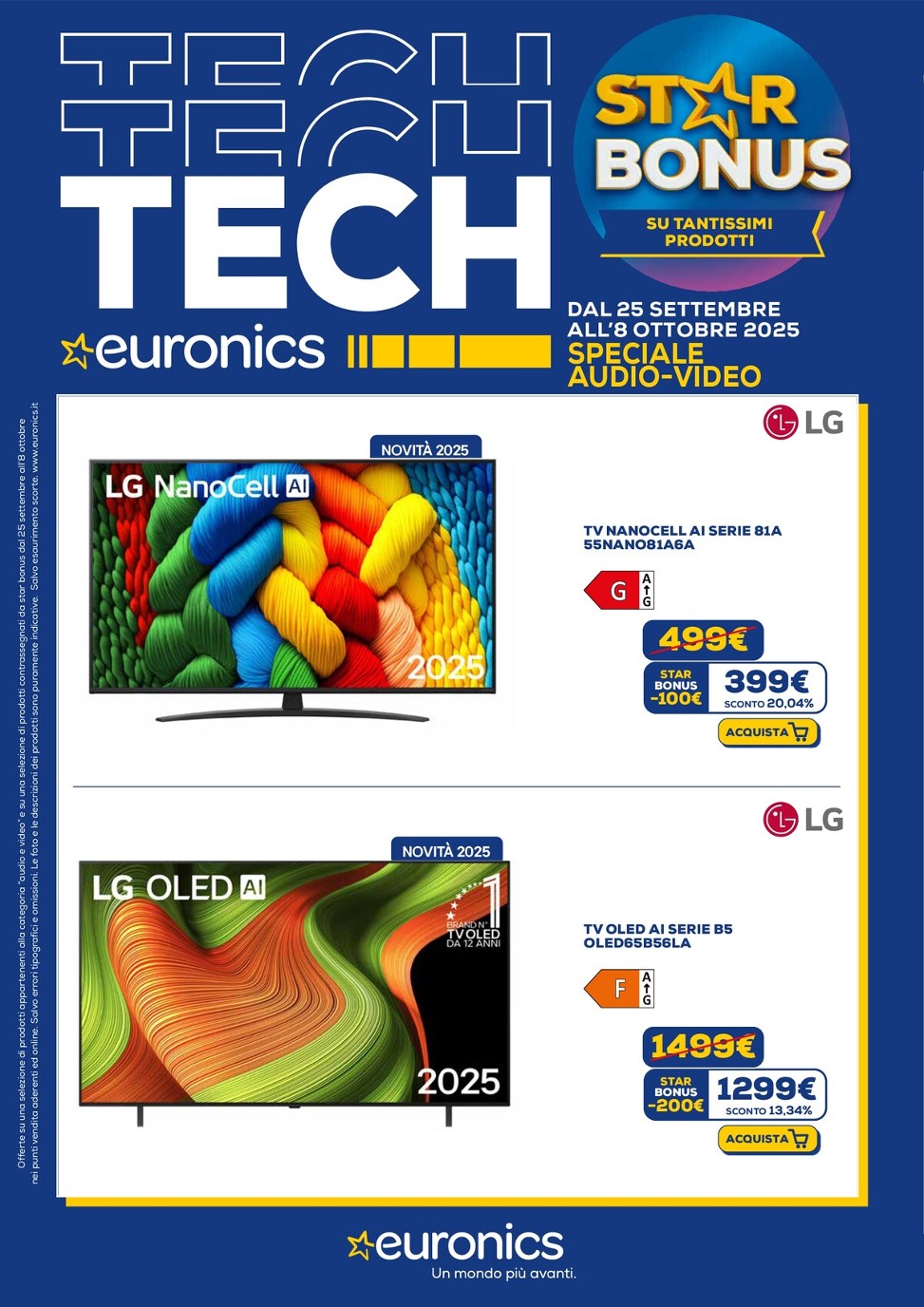 euronics - Volantino Euronics - Speciale Audio Video valido dal 25/09 al 08/10