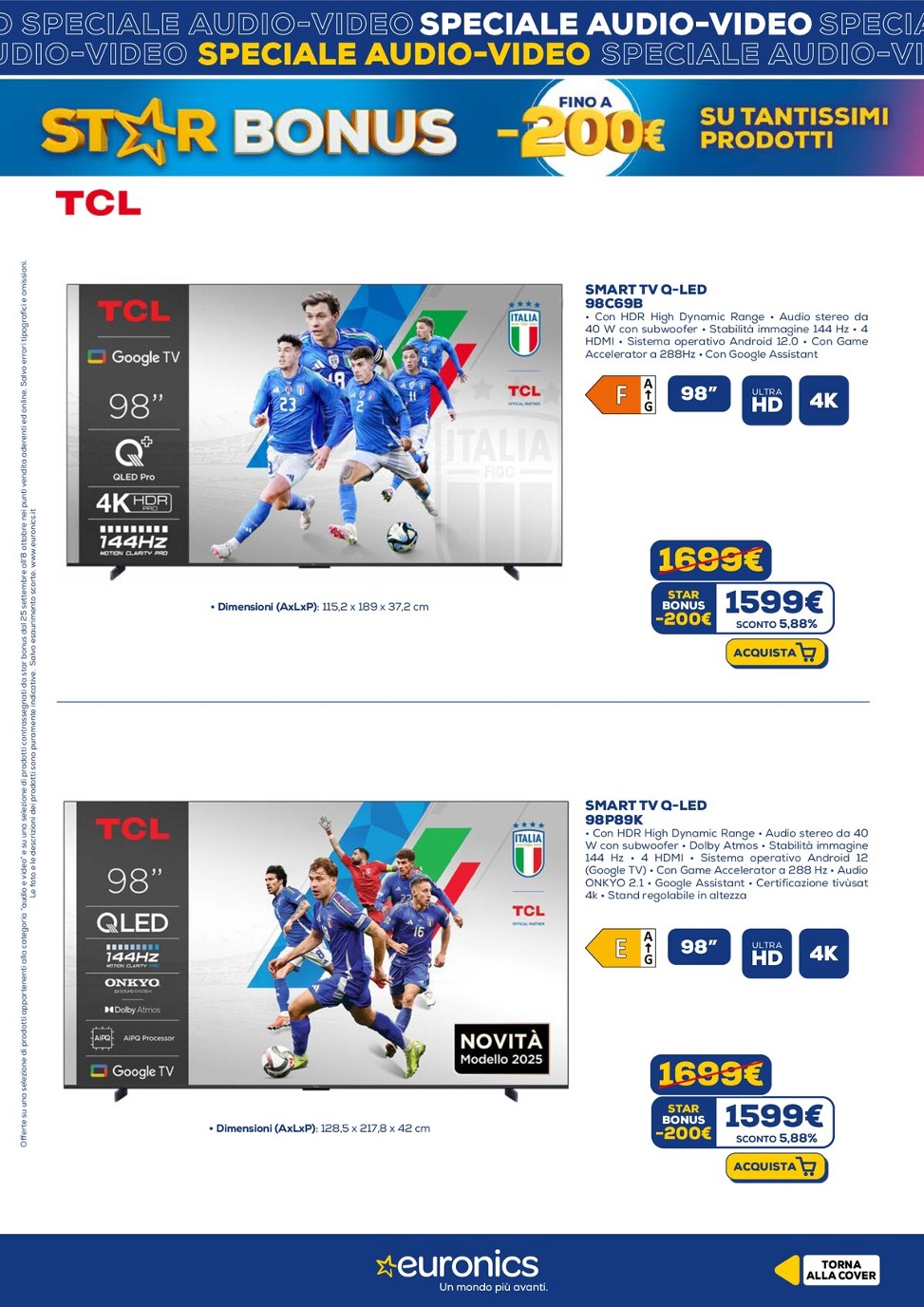 euronics - Volantino Euronics - Speciale Audio Video valido dal 25/09 al 08/10 - page: 11