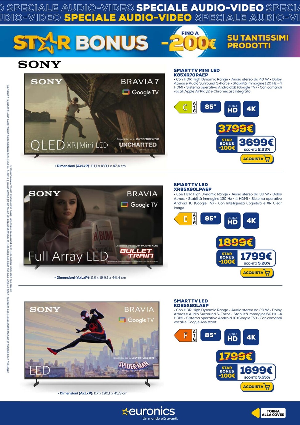 euronics - Volantino Euronics - Speciale Audio Video valido dal 25/09 al 08/10 - page: 18