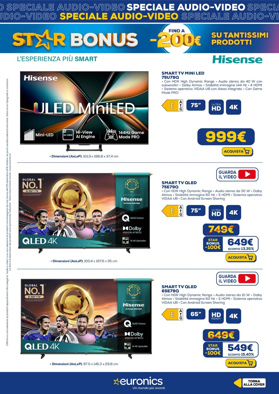 euronics - Volantino Euronics - Speciale Audio Video valido dal 25/09 al 08/10 - page: 7