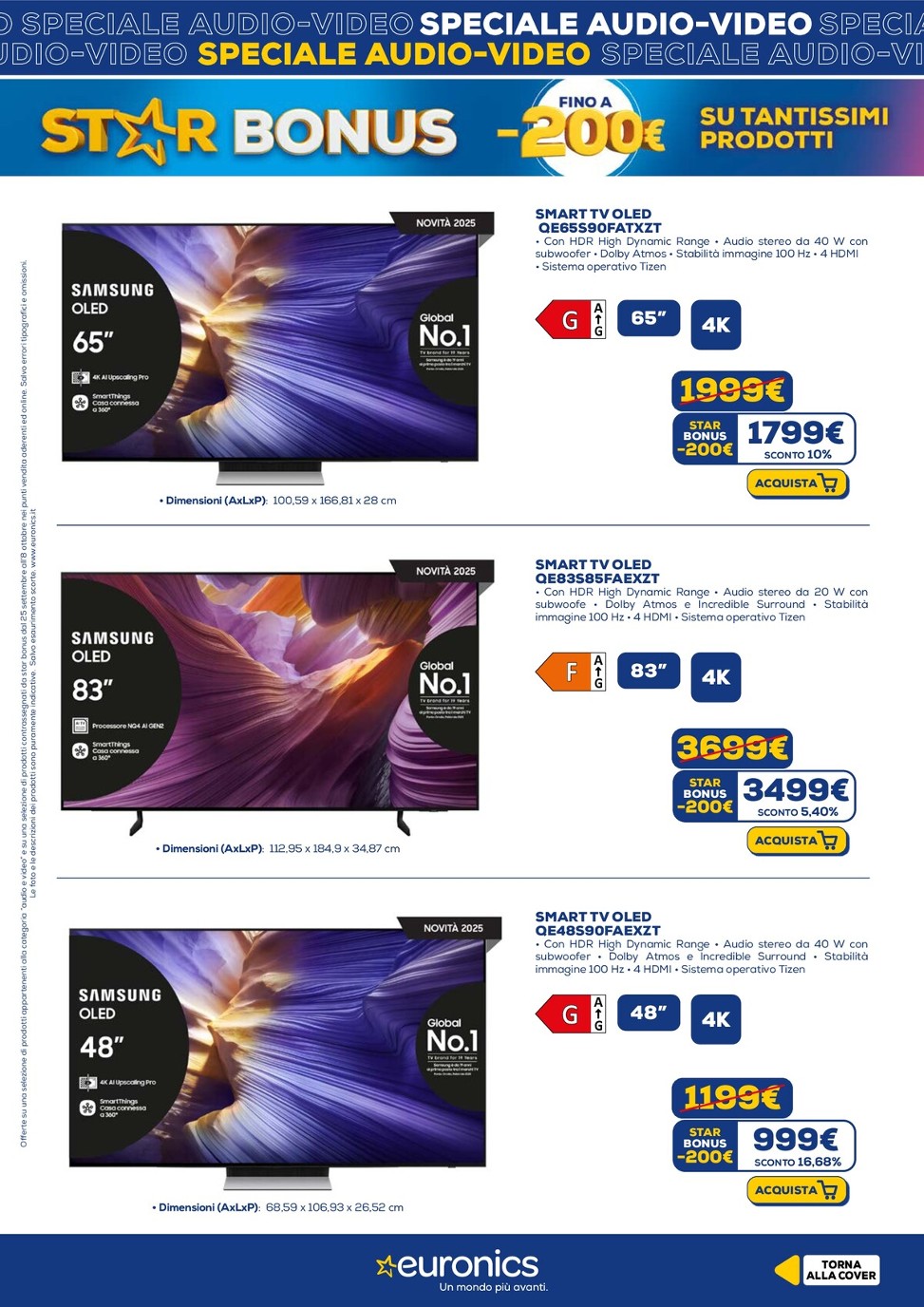 euronics - Volantino Euronics - Speciale Audio Video valido dal 25/09 al 08/10 - page: 2