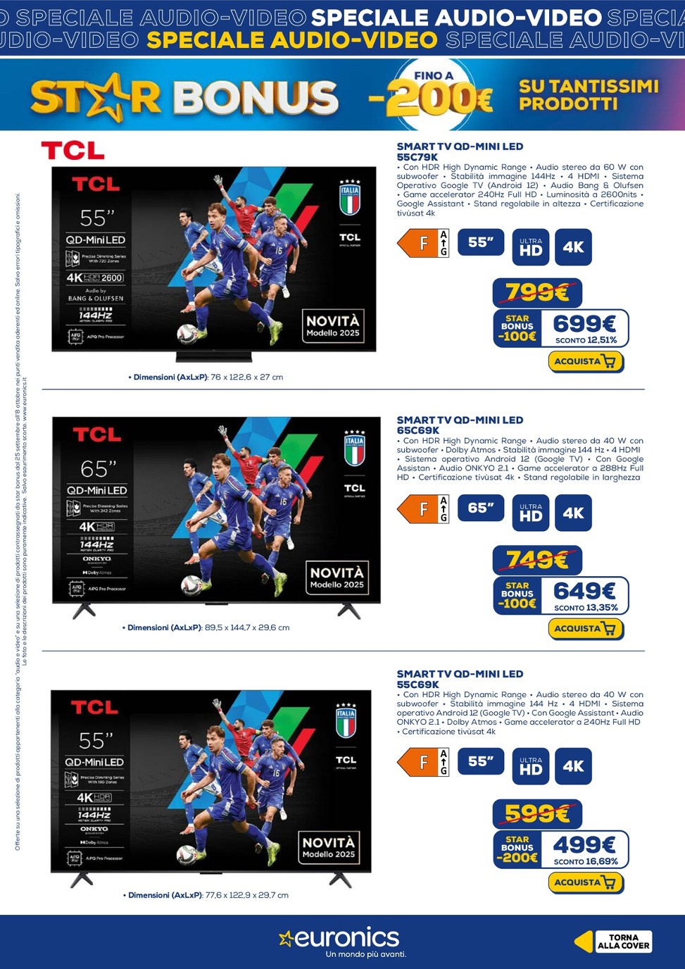 euronics - Volantino Euronics - Speciale Audio Video valido dal 25/09 al 08/10 - page: 9