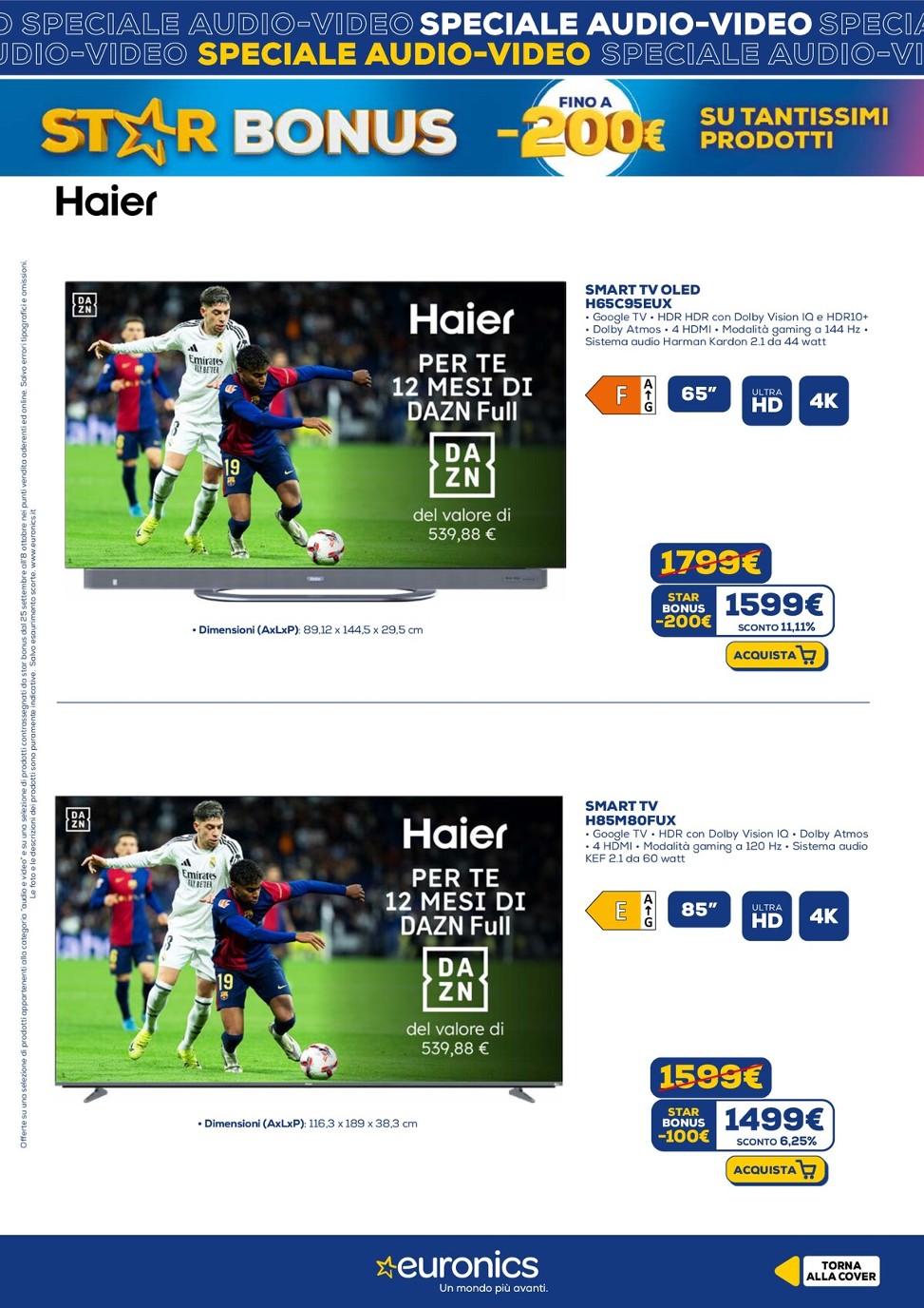 euronics - Volantino Euronics - Speciale Audio Video valido dal 25/09 al 08/10 - page: 13