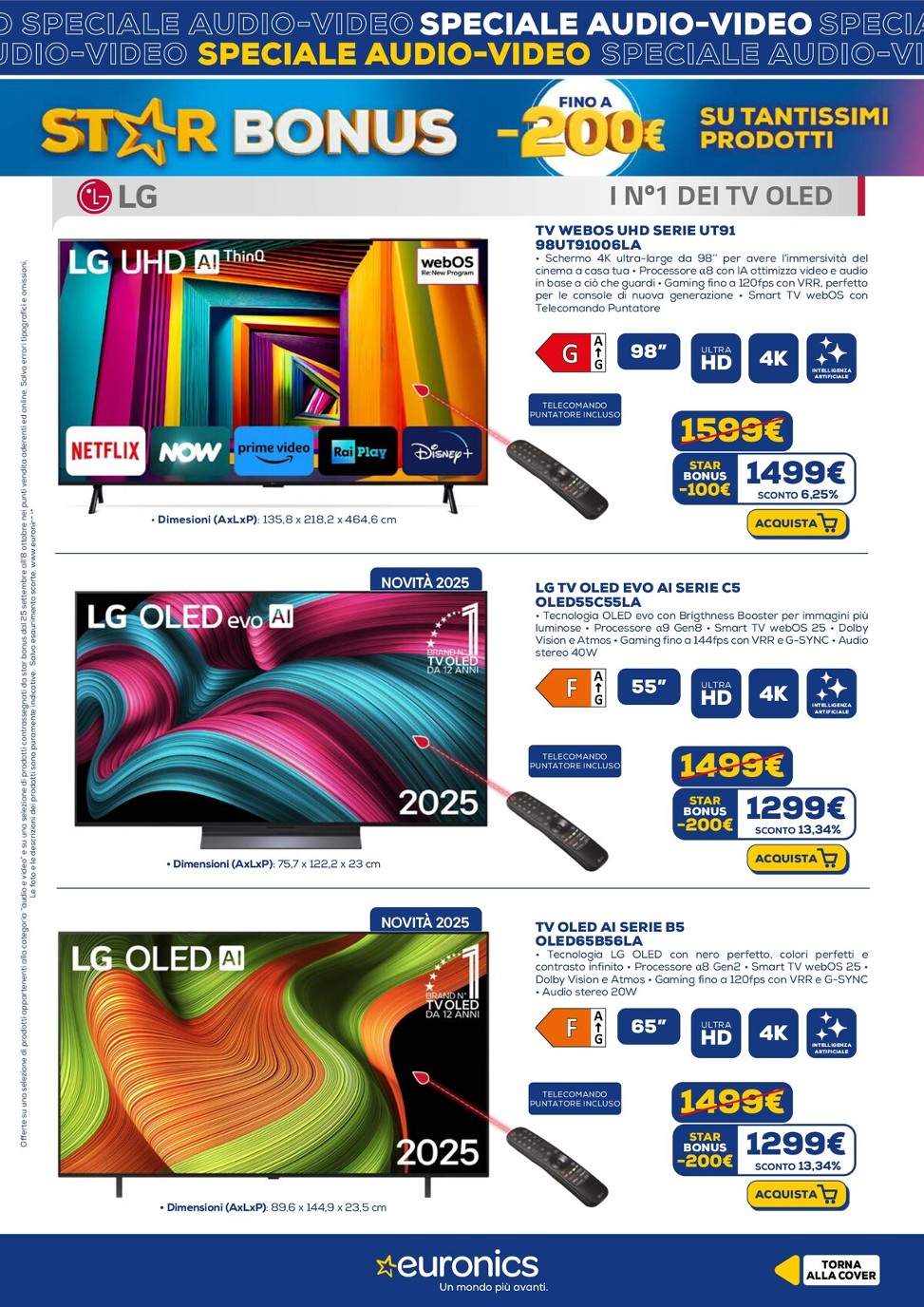 euronics - Volantino Euronics - Speciale Audio Video valido dal 25/09 al 08/10 - page: 4