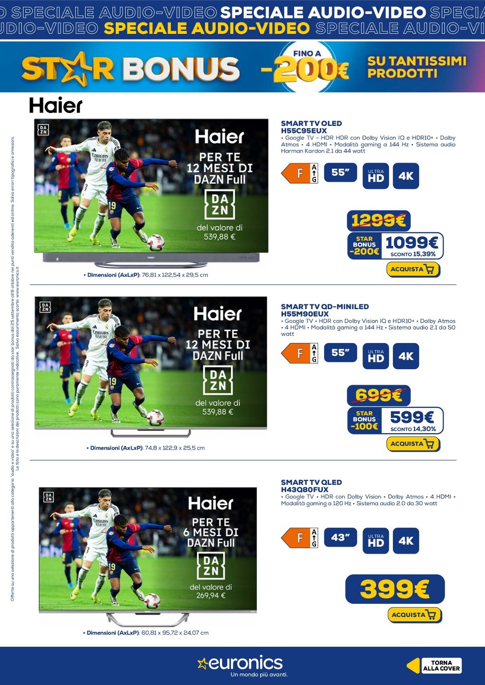 euronics - Volantino Euronics - Speciale Audio Video valido dal 25/09 al 08/10 - page: 12