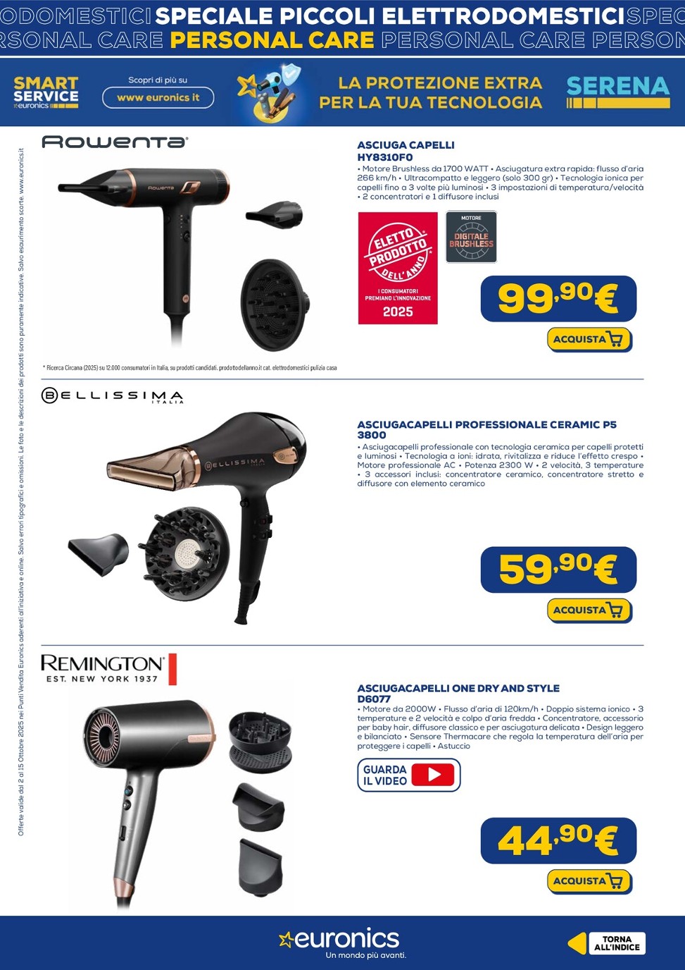 euronics - Volantino Euronics - Speciale Piccoli Elettrodomestici valido dal 02/10 al 15/10 - page: 19