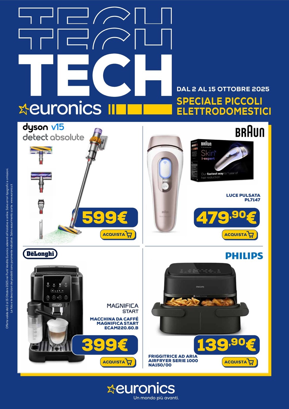 euronics - Volantino Euronics - Speciale Piccoli Elettrodomestici valido dal 02/10 al 15/10
