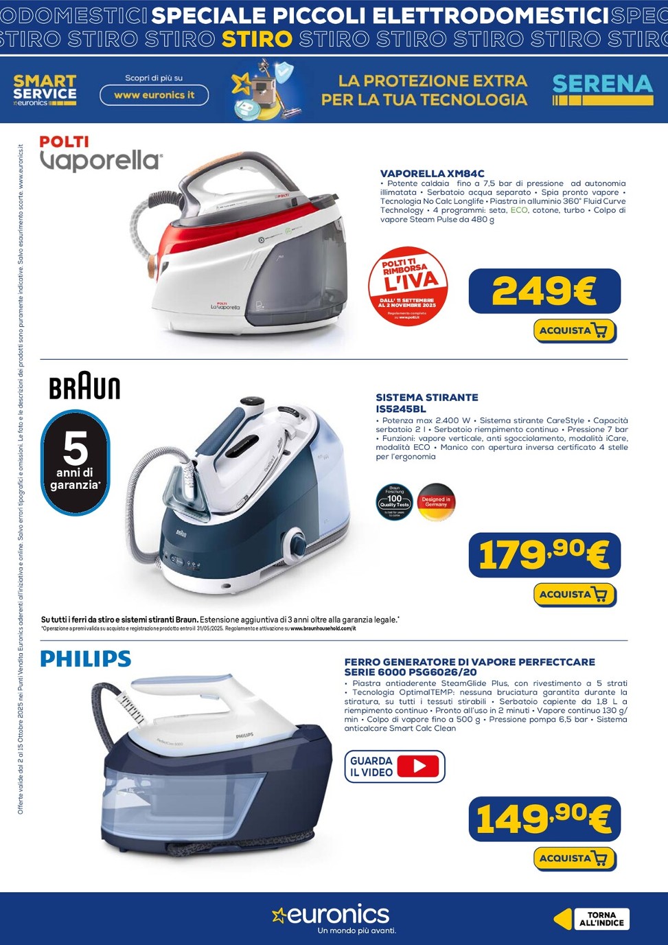 euronics - Volantino Euronics - Speciale Piccoli Elettrodomestici valido dal 02/10 al 15/10 - page: 10