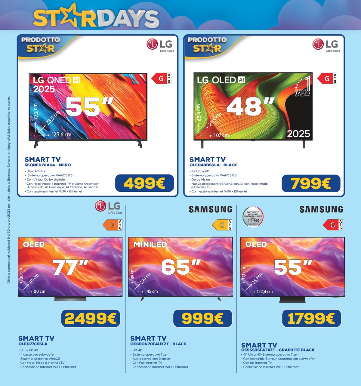 euronics - Volantino Euronics - Star Days valido dal 09/10 al 30/10 - page: 5