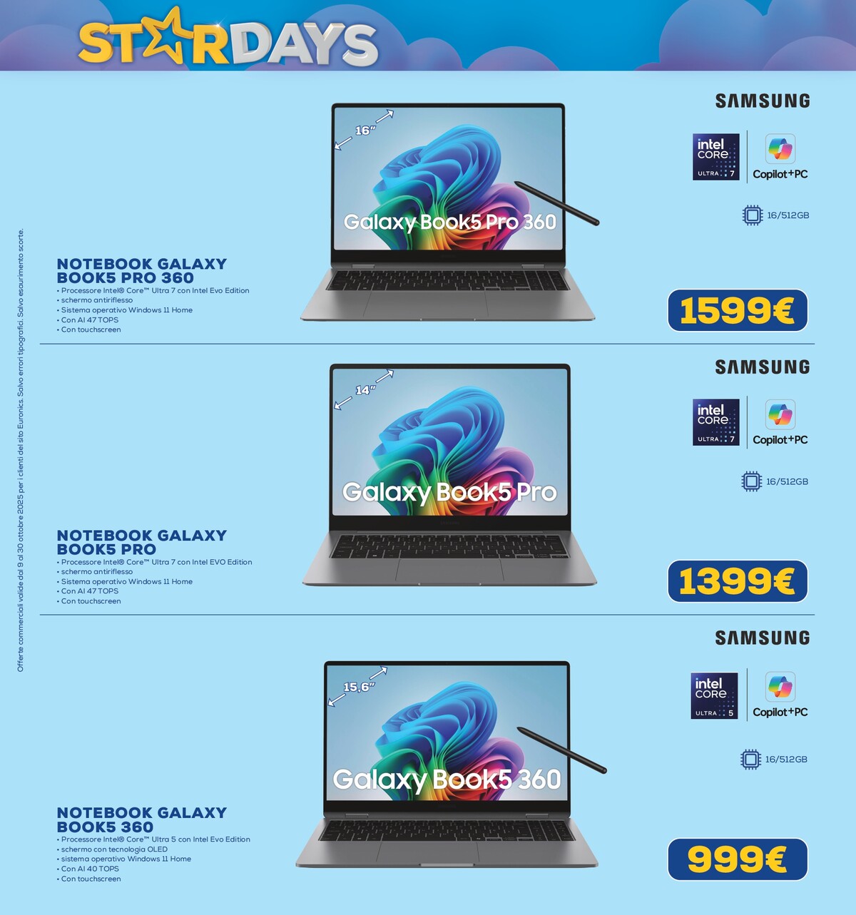 euronics - Volantino Euronics - Star Days valido dal 09/10 al 30/10 - page: 14