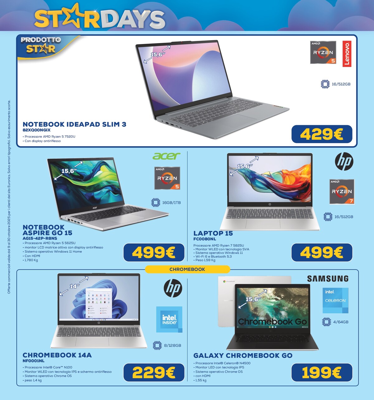 euronics - Volantino Euronics - Star Days valido dal 09/10 al 30/10 - page: 16