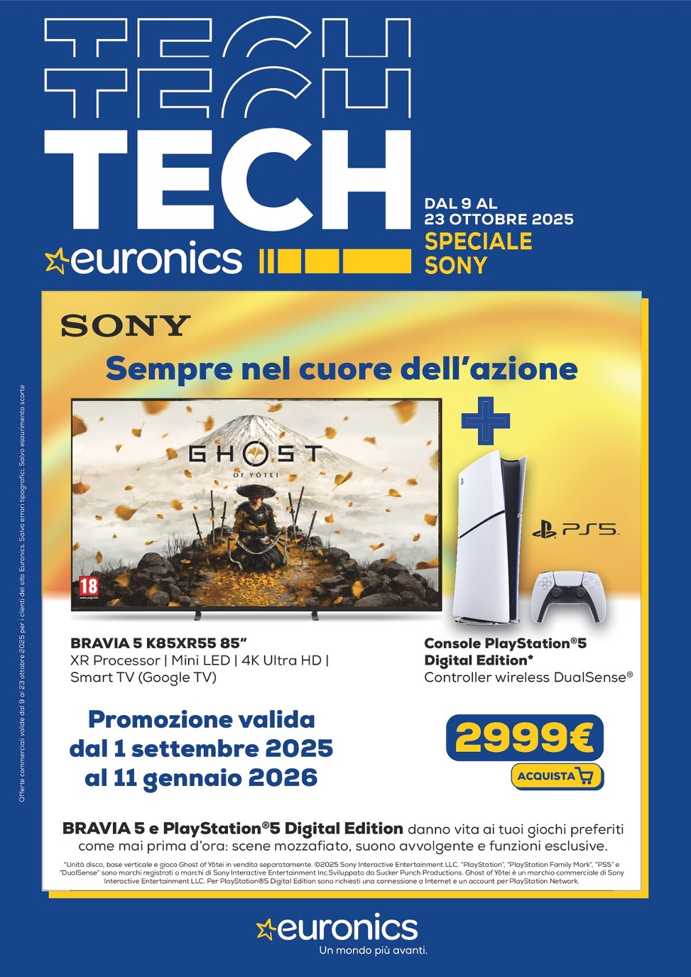 euronics - Volantino Euronics - Speciale Sony valido dal 09/10 al 23/10