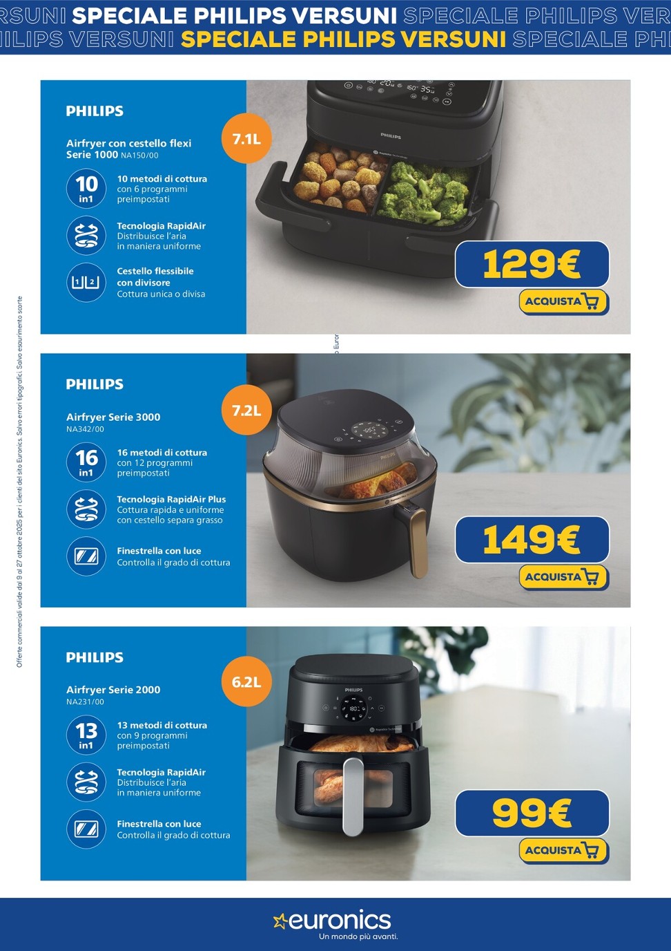 euronics - Volantino Euronics - Speciale Philips valido dal 10/10 al 26/10 - page: 3