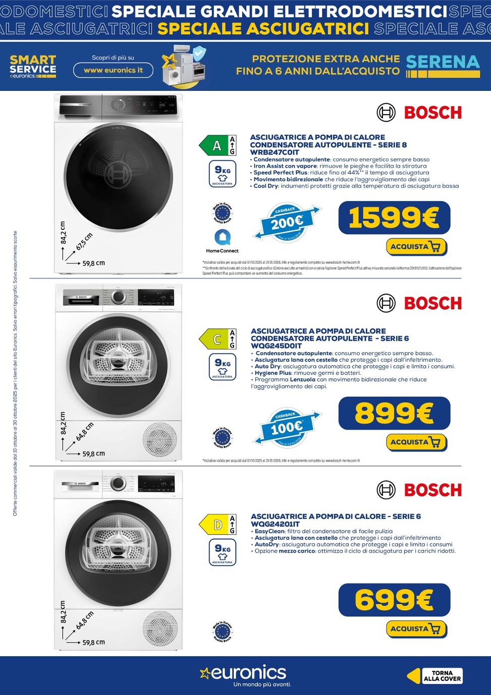 euronics - Volantino Euronics - Speciale Asciugatrici valido dal 10/10 al 30/10 - page: 3