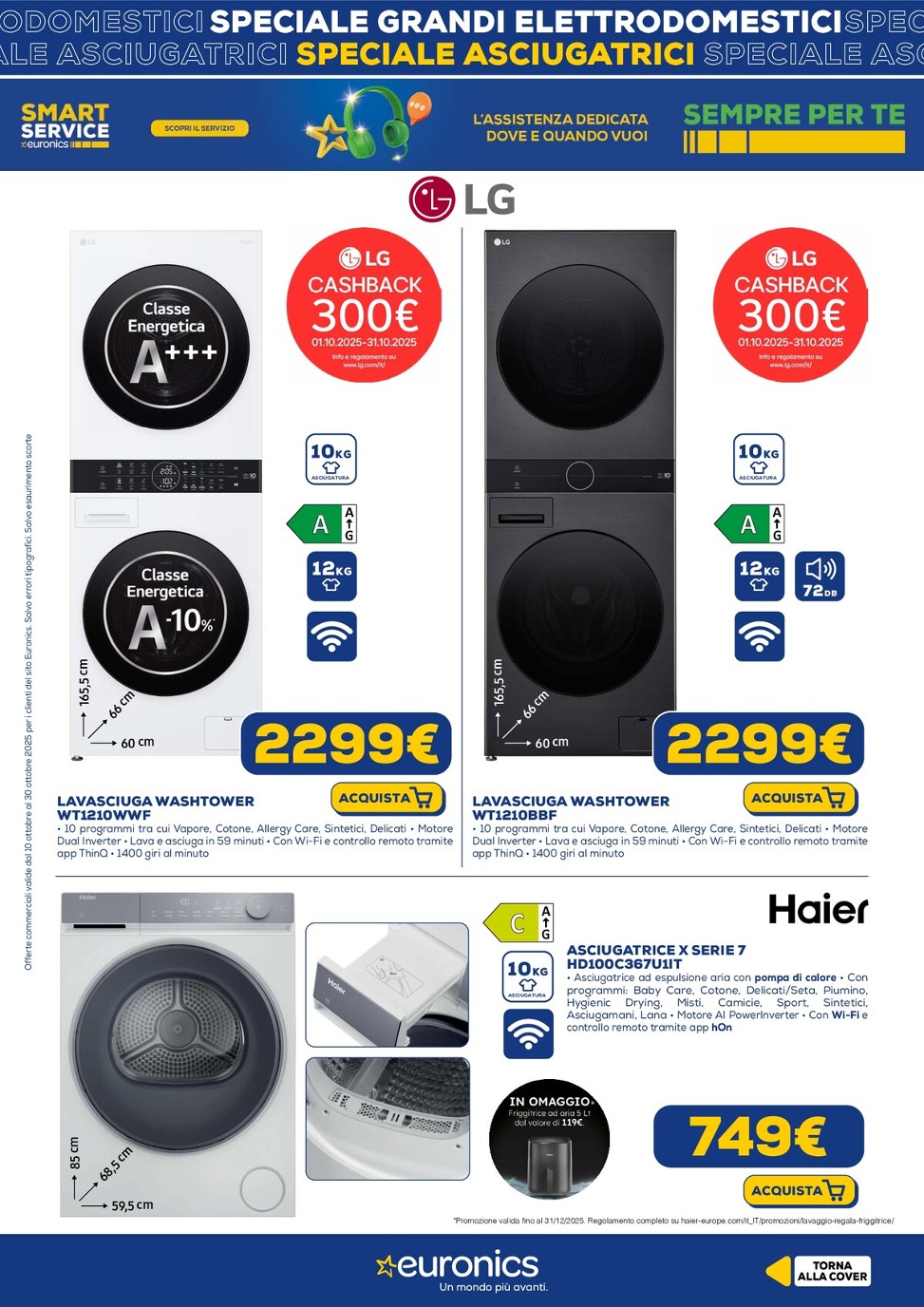 euronics - Volantino Euronics - Speciale Asciugatrici valido dal 10/10 al 30/10 - page: 6