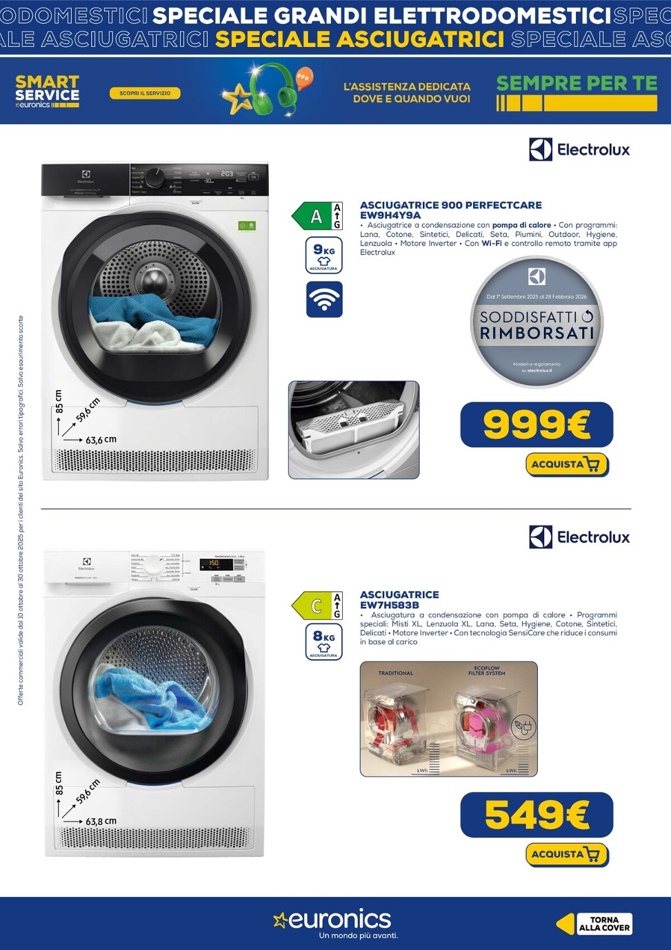 euronics - Volantino Euronics - Speciale Asciugatrici valido dal 10/10 al 30/10 - page: 9