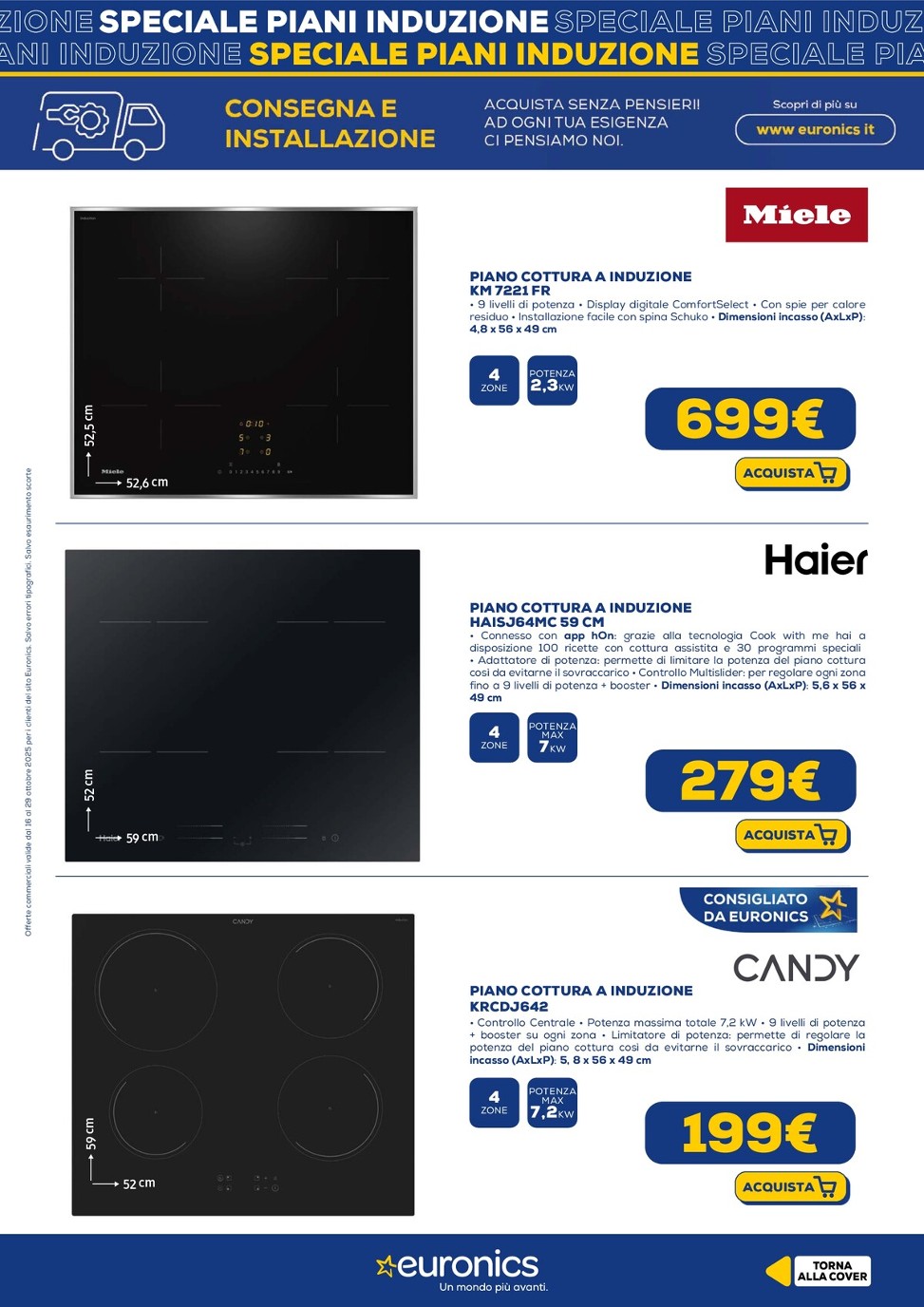 euronics - Volantino Euronics - Speciale Piani Induzione valido dal 16/10 al 29/10 - page: 7