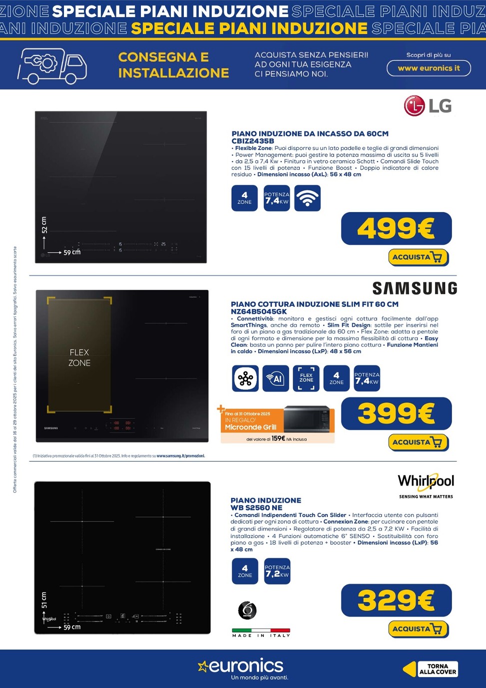 euronics - Volantino Euronics - Speciale Piani Induzione valido dal 16/10 al 29/10 - page: 5