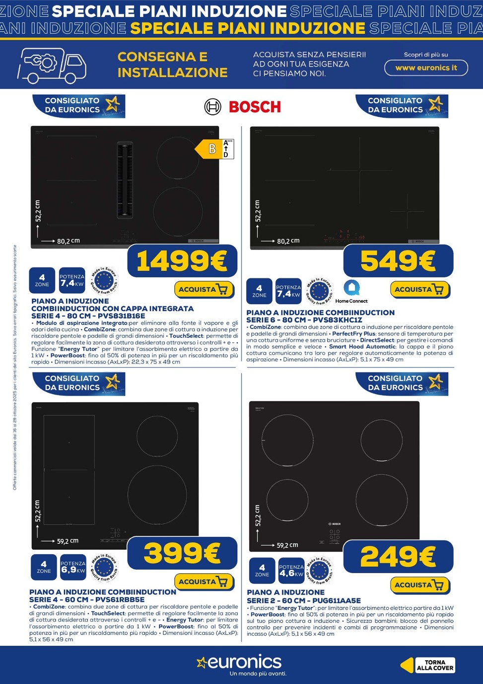 euronics - Volantino Euronics - Speciale Piani Induzione valido dal 16/10 al 29/10 - page: 3