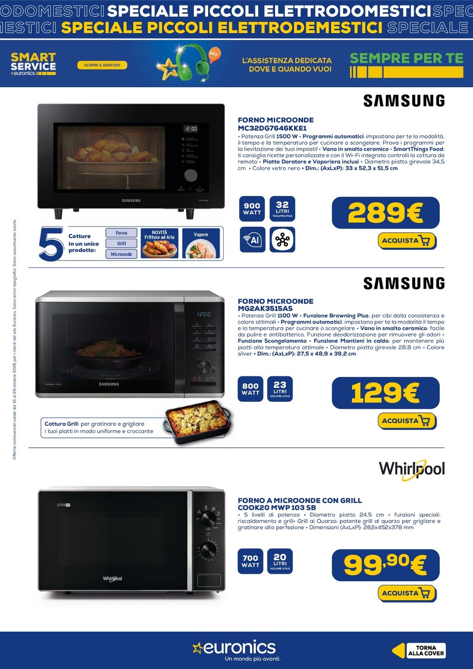 euronics - Volantino Euronics - Speciale Piccoli Elettrodomestici valido dal 16/10 al 29/10 - page: 2